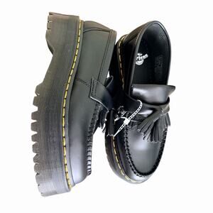 Dr. Martens Adrian Quad Loafers Women’s Size 8/ Men’s 7. Tassel Black NWOB